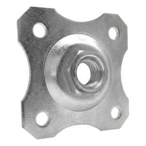 Dekorativ skilt 100x100 mm til justerbart hængsel M20 – galvaniseret