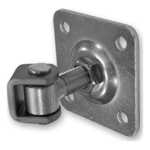 PSG justerbart port-hængsel M16 med skilt 75×75×4 mm stål