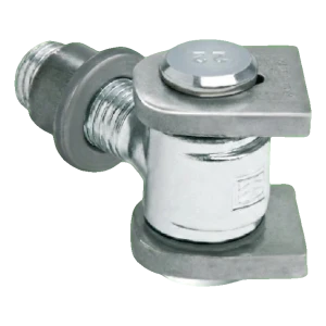 Comunello – justerbart hængsel til svejsning med M22-gevind, galvaniseret