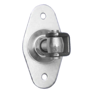 Justerbart porthængsel med ovalt skilt M20 160×85 mm – galvaniseret stål