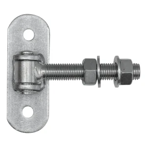 Justerbart porthængsel M20 med plade 140×50 mm – galvaniseret