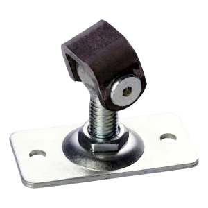 Justerbart hængsel til låge med rektangulær plade M12 75×38 mm galvaniseret stål