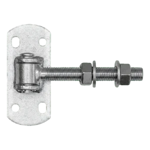 Justerbart portehængsel M16 med plade 115×50 mm – galvaniseret