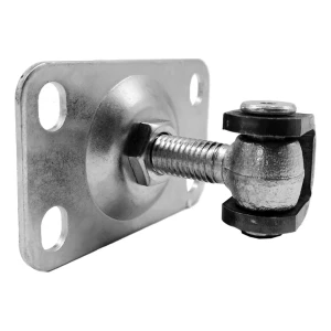 PSG justerbart hængsel til skruemontering M12 med plade 54×85 mm galvaniseret