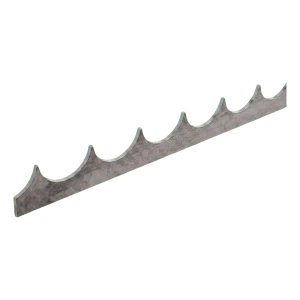 Hegnspanel sikkerhedslist af stål H33 mm – længde 2000 mm