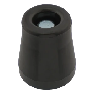 Gummi dørstop til skruemontering sort ø49 mm – stor