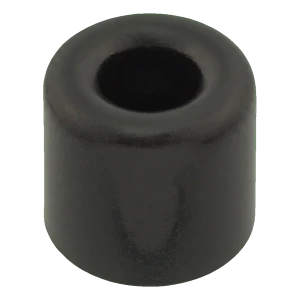 Gummi dørstop skruemontering sort Ø40 mm H28 mm