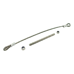 PSG sikkerhedswire af rustfrit stål til låge 400 mm