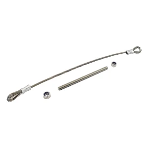 PSG sikkerhedswire af rustfrit stål til flygelport 500 mm ø6