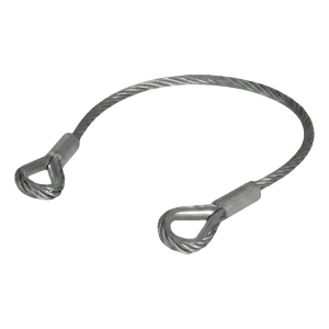 Comunello sikkerhedswire til portfløj galvaniseret stål 500 mm