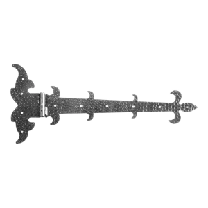 Postal – dekorativt båndehængsel venstre stål 525 × 225 mm