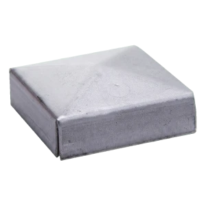 Postal – kopertformet stål overdækning til hegnsstolpe 120×120 mm