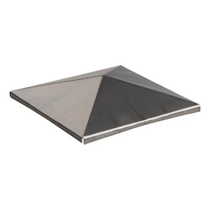 Postal – konvelopformet stålhætte til hegns stolpe 150×150 mm