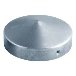 Galvaniseret stål hegnskasket til rund stolpe Fi 48 mm