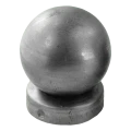 Stålhætte til hegnsstolpe Ø 48 mm med dekorativ kugle Ø 60 mm 001-591 (1)