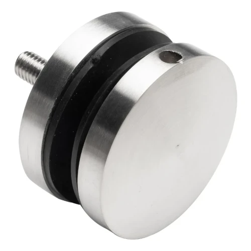 Punktbeslag til glas 8-17,52 mm fi 50/8/M8x45 AISI 304 fladt system satin 000-477 (1)