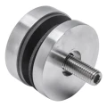 Punktbeslag til glas 8-17,52 mm fi 50/8/M8x45 AISI 304 fladt system satin 000-477 (2)