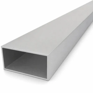 Rektangulært aluminiumsrør 40×80×2 mm – lukket profil EN AW-6060, længde 2000 mm