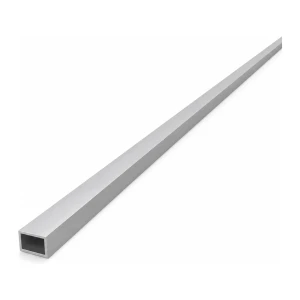 Rektangulært aluminiumsrør 8×12×1 mm – lukket profil L=2000 mm EN AW-6060