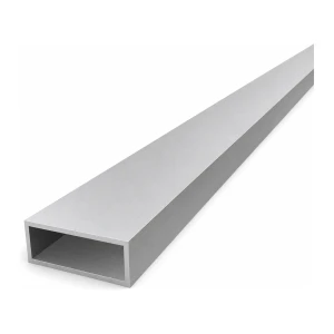 Firkantet aluminiumsrør 20×50×2 mm – lukket profil EN AW-6060, L=2000 mm