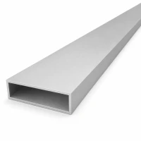 Firkantet aluminiumsrør 20×70×2 mm – lukket profil EN AW-6060, L=2000 mm
