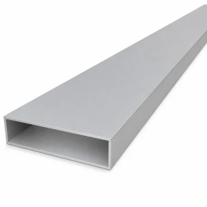Firkantet aluminiumsrør 20×80×1,5 mm – lukket profil EN AW-6060, L=2000 mm