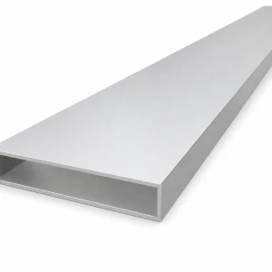 Rektangulært aluminiumsrør 20×100×2 mm – lukket profil L=2000 mm EN AW-6060