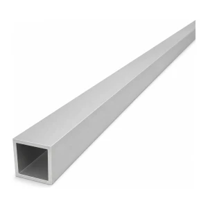 Firkantet aluminiumsrør 25×25×2 mm – lukket profil L=2000 mm EN AW-6060