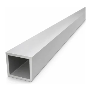 Firkantet aluminiumsrør 40×40×4 mm EN AW-6060 – længde 2000 mm