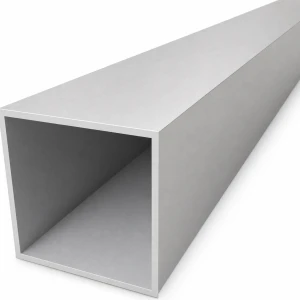 Firkantet aluminiumsrør 80×80×3 mm – lukket profil EN AW-6060, L=2000 mm