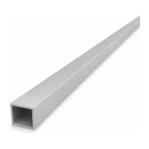 Firkantet aluminiumrør 20×20×1,5 mm EN AW-6060 – længde 2000 mm