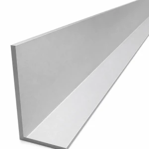 Ulige aluminium vinkel 100×50×5 mm – L-profil, længde 2000 mm