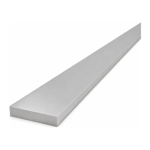 Aluminiumfladstang 50×10 mm EN AW-6060, længde 2000 mm