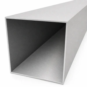 Firkantet aluminiumsrør 100×100×2 mm – lukket profil L=2000 mm