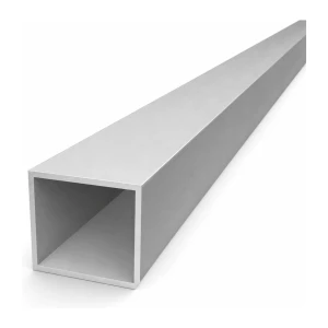 Firkantet aluminiumsprofil 40x40x2 mm længde 2 m PA38 EN AW-6060 T66
