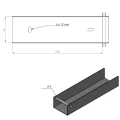 C-profil forbindelse beslag til sokkel 200x50 galvaniseret GPV-700-34 (3)