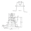 Skrå trapezbroklods med EPDM-pakning H63 L330 – aluminiums tagadapter til PV 001-776 (2)
