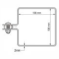 Endeklemme til hegnskasser 100x100 mm sort 000-782 (4)