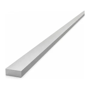 Aluminiumflatstang EN AW-6060 T64, 20×8 mm, længde 2000 mm