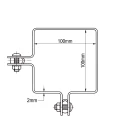 Hjørnebeslag til panelhegn 100x100 mm sort 000-774 (4)