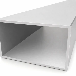 Rektangulært aluminiumsrør 80×140×4 mm – lukket profil L=2000 mm EN AW-6060