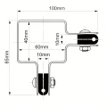 Hjørneklemme til hegnsplader 60x40 grøn GPV-700-08 (3)