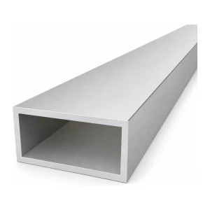 Rektangulært aluminiumsrør 40×80×4 mm – lukket profil L=2000 mm