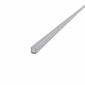 Aluminium U-profil EN AW-6060 C/U 8×8×1 mm, længde 2000 mm