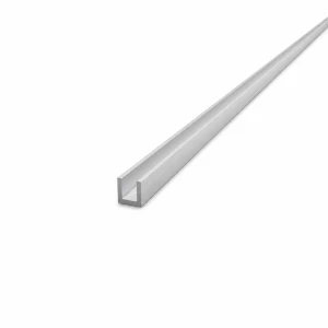 Aluminium U-profil 10×10×1,5 mm – C/U-profil, længde 2000 mm, EN AW-6060