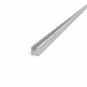 Aluminium U-profil EN AW-6060 C/U 12×12×2 mm, længde 2000 mm