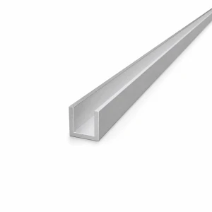 Aluminium U-profil 20×20×2 mm – C/U-profil længde 2000 mm