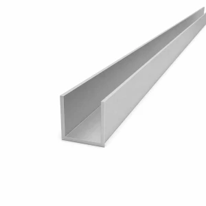 Aluminium U-profil 30×30×2 mm – C/U-profil EN AW-6060, længde 2000 mm