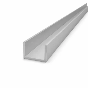 Aluminium U-profil 40×25×3 mm – åbent C/U-profil, længde 2000 mm