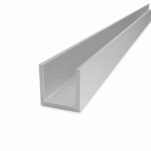 Aluminiumsprofil C/U 40×40×4 mm EN AW-6060 – C/U-profil, længde 2000 mm